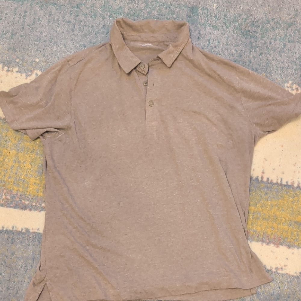 Old Navy Men's Polo Shirt - Light Brown